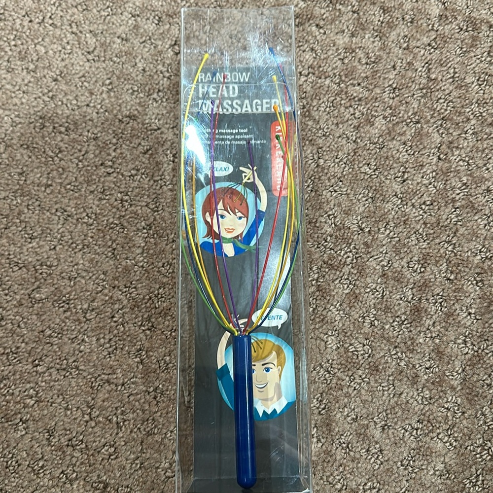 KIKKERLAND RAINBOW HEAD MASSAGER NWT